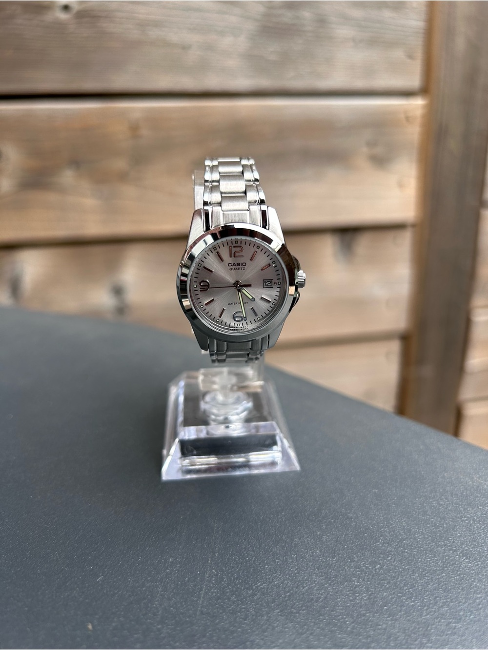 Casio Silver Wonen’s Stainless Steel Watch with Silver Dial